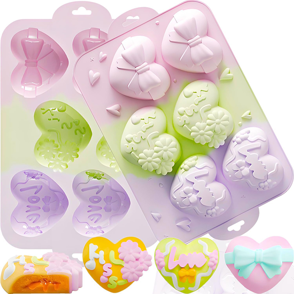 Soap Making Oven - Kalp Silikon Kalıplar Çikolata Sevgililer Günü