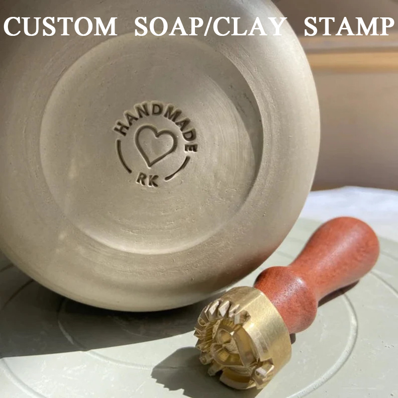 Soap Stamp Custom - Kişiye Özel Seramik Damgası, Çömlekçilik Damgası,