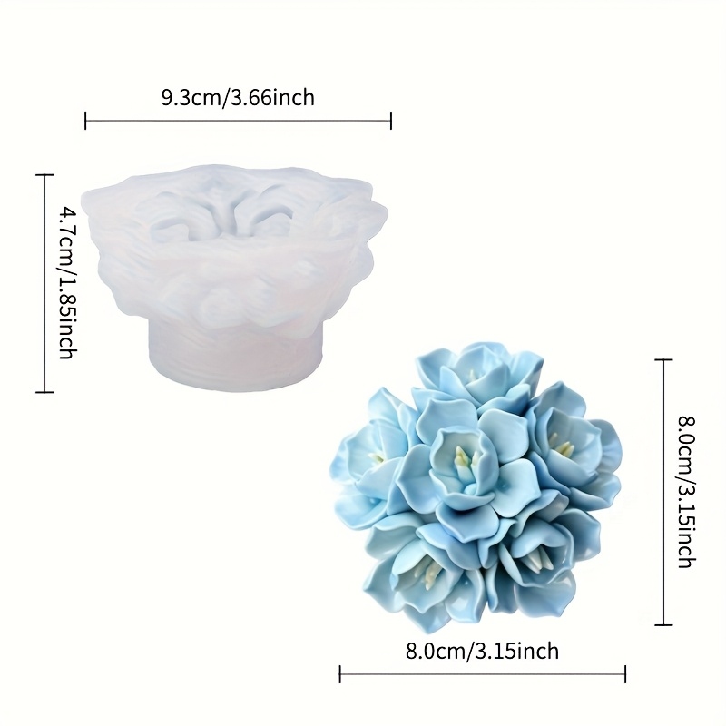 1 adet Ortanca Mum Silikon Kal - Soap Making Oven incelemesi ve fiyatı