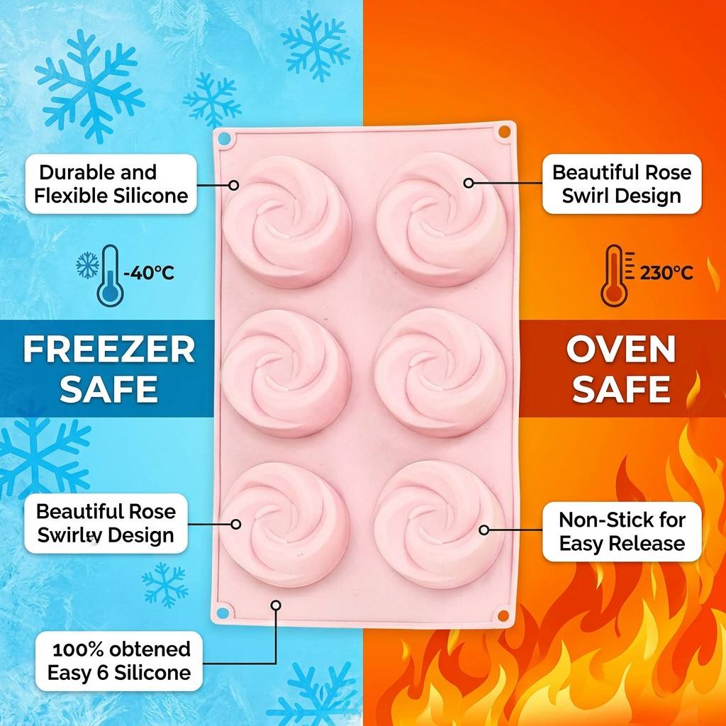 Gıda Sınıfı 6 Bölmeli Gül Çiçe - Soap Making Oven incelemesi ve fiyatı